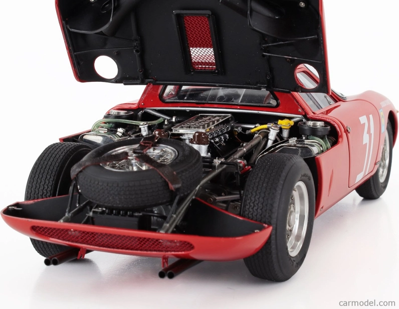 Cmc Ferrari 250lm Ch.n5899 Team Scuderia Filipinetti N 31 Winner Monza 1964 Nino Vaccarella 1:18 Červená