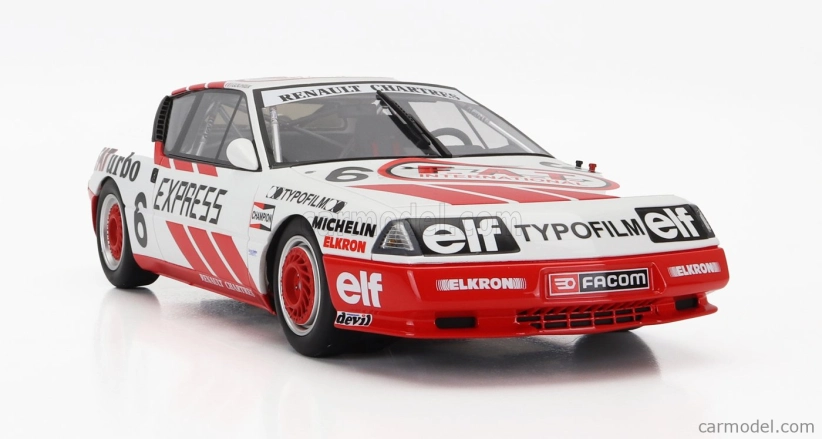 Otto-mobile Renault Gta Alpine N 6 Europa Cup 1987 J.gouhier 1:18 Biela červená