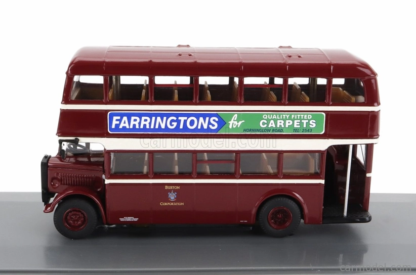 Corgi GUY Utility Autobus Burton Corporation 6 Anglesey 1960 1:76 Červený Krém
