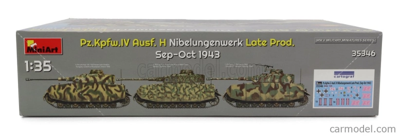 Miniart Tank P.kpfw.iv Ausf. H Military Nibelungenwerk 1943 1:35 /