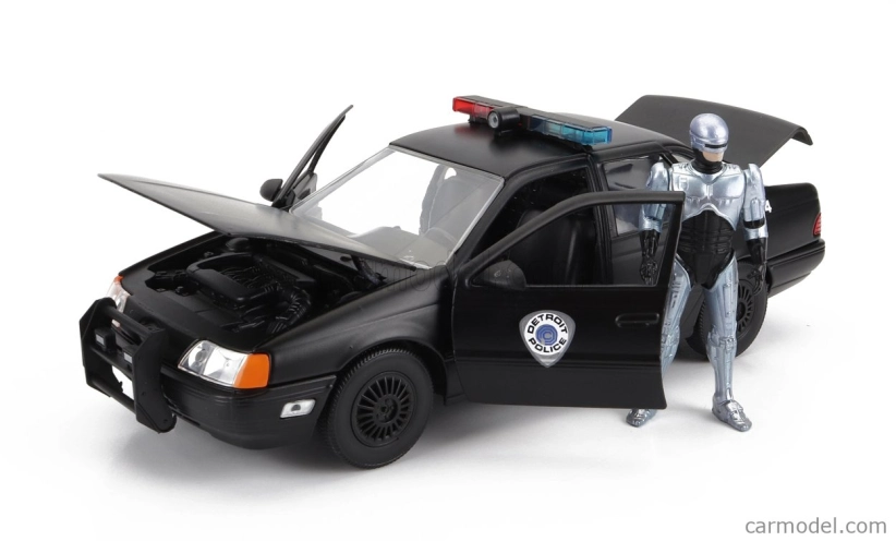 Jada Ford usa Taurus Lx Detroit Police 1986 With Robocop Figure 1:24 Black