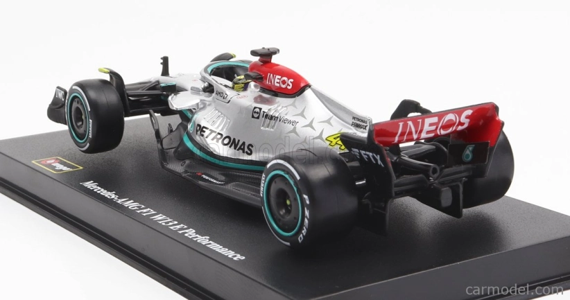Bburago Mercedes gp F1 W13e Team Mercedes-amg Petronas F1 N 44 1:43, stříbrná