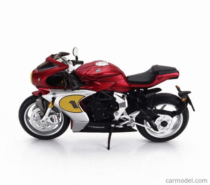 Cm-models Mv agusta 800 Superveloce N 1 Ago 2022 1:18 Matná Červená Stříbrná Černá