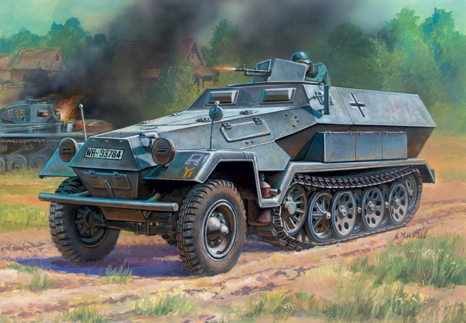 Zvezda Snap Kit - Sd.Kfz.251/1 Ausf.B (1:100)
