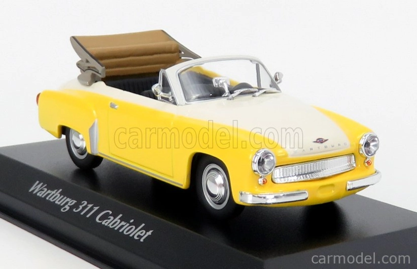 Minichamps Wartburg A311 Cabriolet 1958 1:43 žltá biela