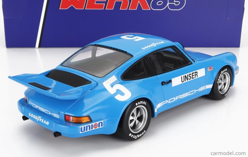 Werk83 Porsche 911 3.0 Rsr Carrera N 5 Iroc Daytona 1974 Bobby Unser 1:18 Modrá