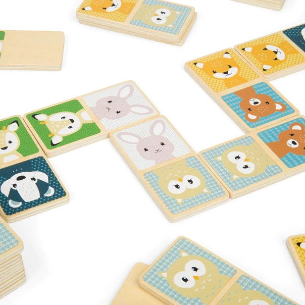 Bigjigs Toys Domino lesné zvieratá