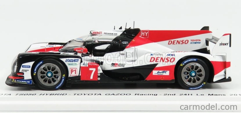 Spark-model Toyota Ts050 Hybrid Team Toyota Gazoo Racing N 7 2nd 24h Le Mans 2018 M.conway - K.kobayashi - J.m.lopez 1:43 Biela červená čierna