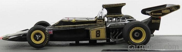 BAZAR - Edicola Lotus F1 72d Ford Jps N 8 World Champion Season 1972 Emerson Fittipaldi 1:43 Black