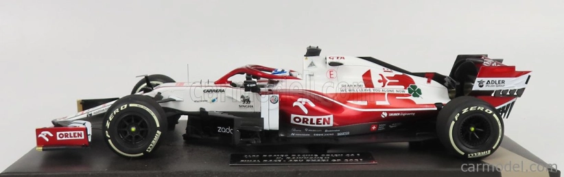 Minichamps Alfa romeo F1 C41 Team Orlen Racing N 7 1:18, bíločervená