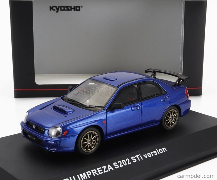 Kyosho Subaru Impreza (s202) 2002 1:43 Modrá