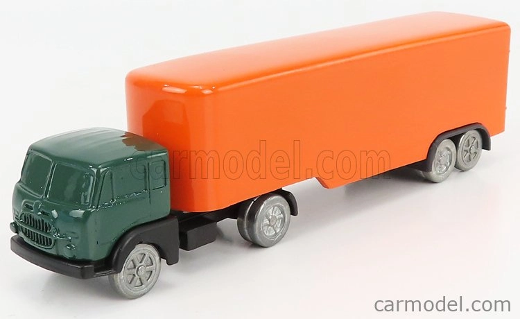 Officina-942 Fiat 682 T2 Truck Semirimorchio Furgonato 1955 1:76 Zelená oranžová