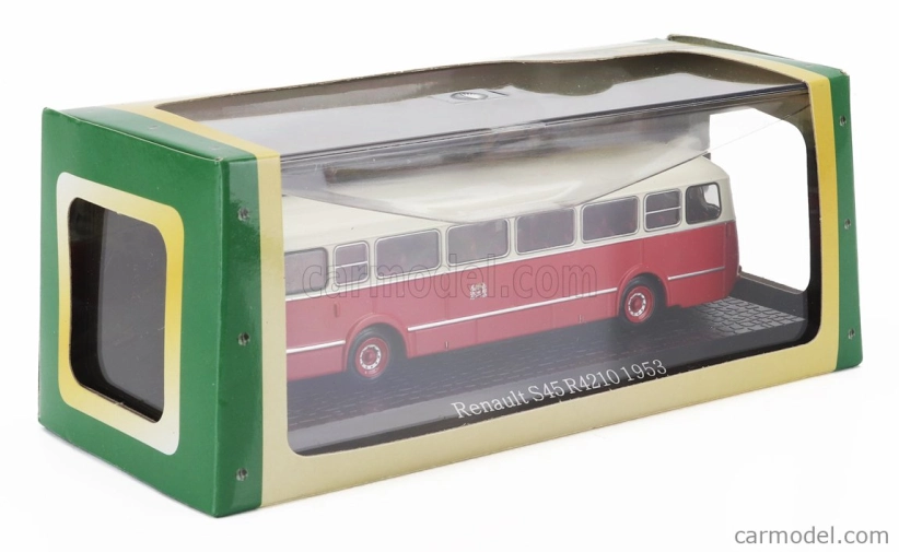 Edicola Renault S45 R4210 Autobus 1953 - Damage Display Box 1:72 Červený Krém