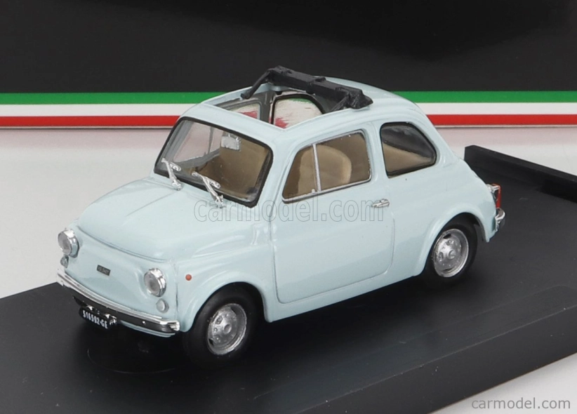 Brumm Fiat 500r Tetto Aperto 1972 1:43 Azzurro Chiaro