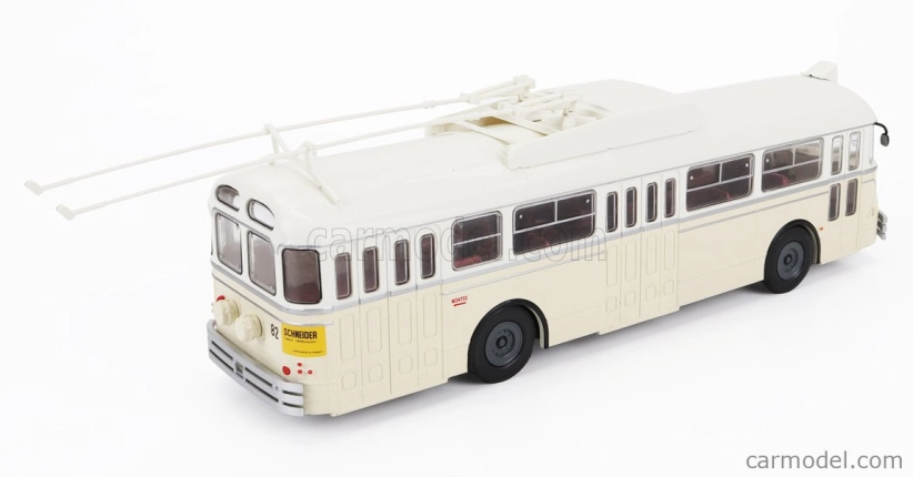 Edicola Chausson Vbc-apurmtt Autobus Filobus Francúzsko 1963 1:43 krémovo biely