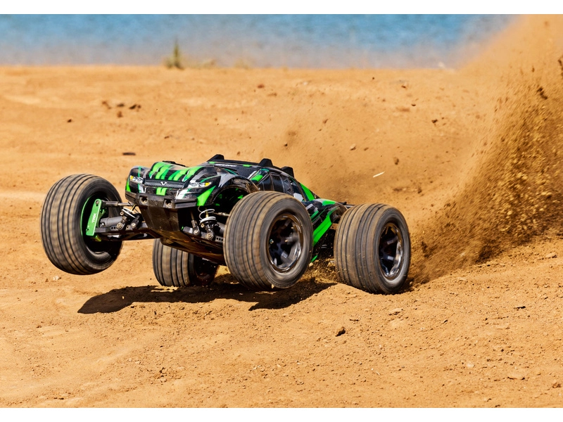 ROZBALENO-RC auto Traxxas Rustler 4x4 Ultimate VXL RTR, zelená