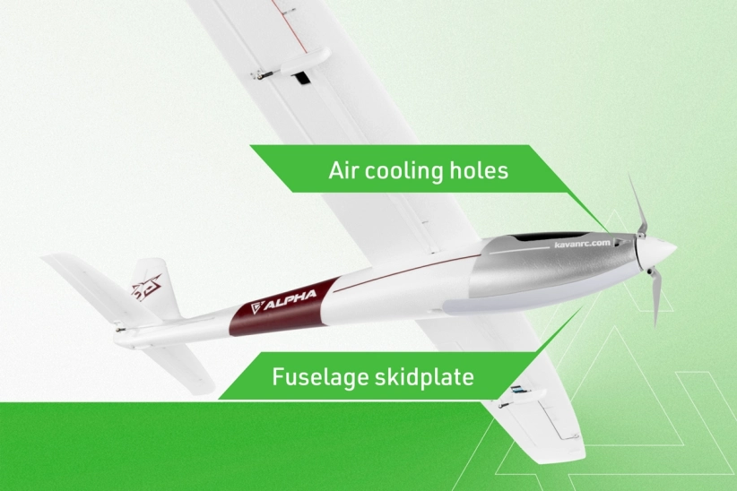 RC lietadlo Alpha 1500 V2 ARF, červené