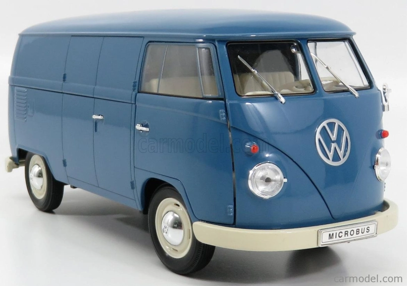 Welly Volkswagen T1 Van 1963 1:18 Modrá