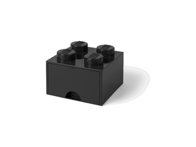 LEGO úložný box s šuplíkem 250x250x180mm - bílý