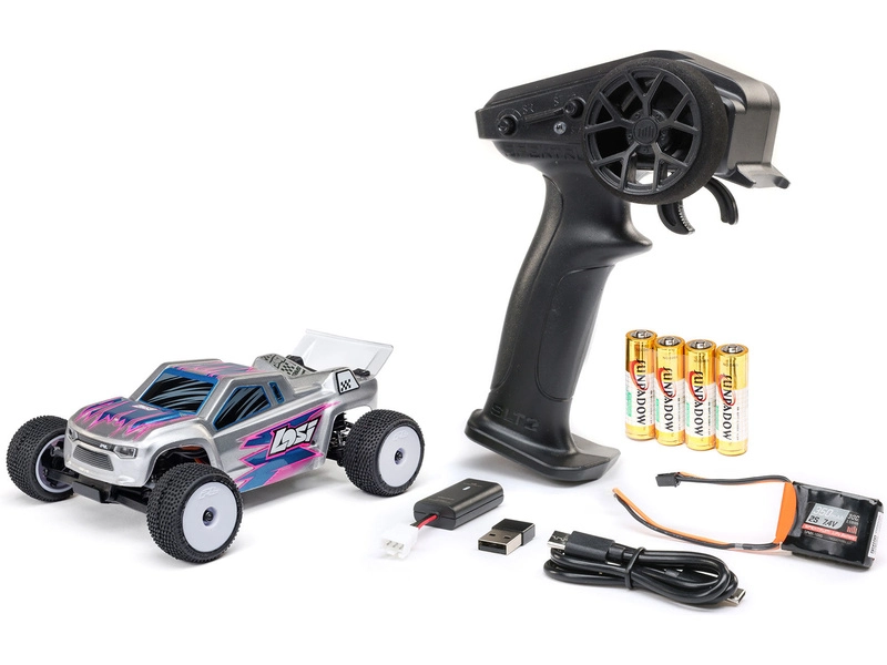 BAZAR – RC auto Losi Micro-T 1:28 RTR, biele