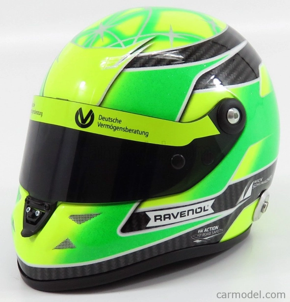 Mini helmet Schuberth helma F3 Dallara Team Theodore Racing N 4 1:2