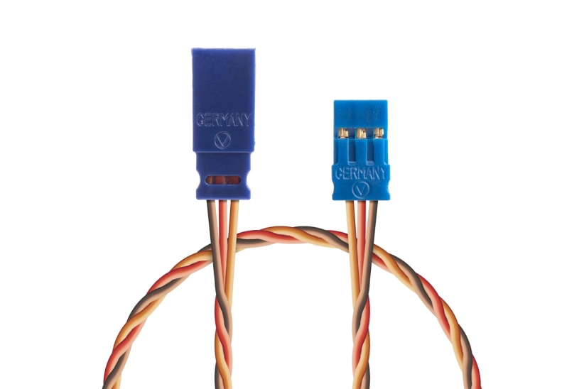 Prodlužovací kabel 750mm, JR 0,25qmm kroucený silikonkabel, 1 ks.