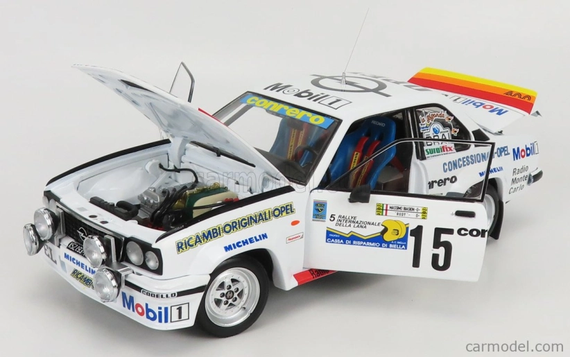 Sun-star Opel Ascona 400 (night Version) N 15 Winner Rally Internazionale Della Lana 1982 M.biasion - Rudy 1:18 Bílá