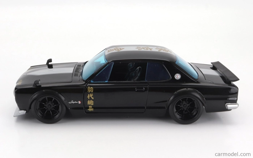 Jada Nissan Skyline Gt-r 1971 s figúrkou Mikeyho - Tokyo Revengers 1:24 Black