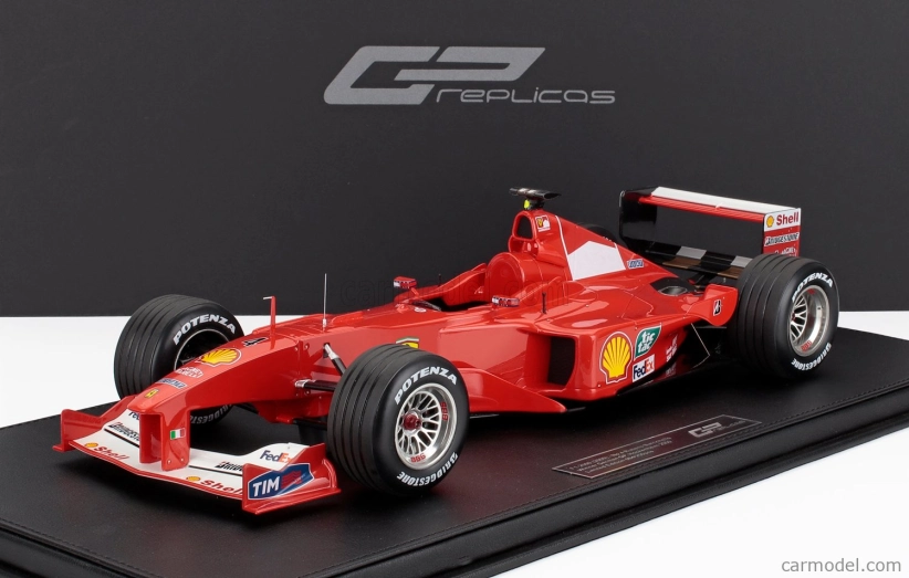 Gp-repliky Ferrari F1 F2000 N 4 Winner German Hockenheim Gp 2000 Rubens Barrichello 1:12 Červená biela