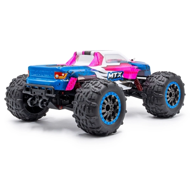 RC auto MTX elektro Offroad Truggy, ružovo-fialovo-modrá
