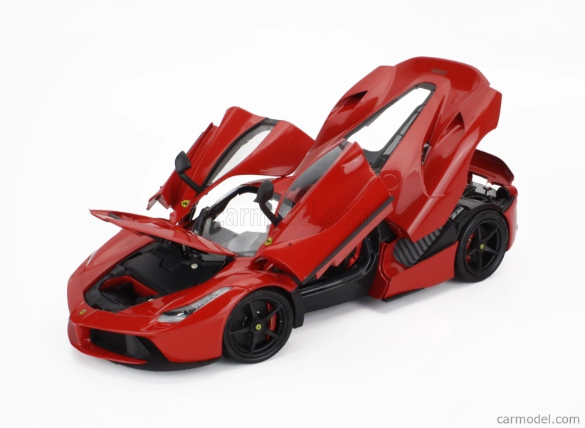 Bbr-models Ferrari Laferrari 2013 - Čierne disky 1:18 Rosso Corsa Red