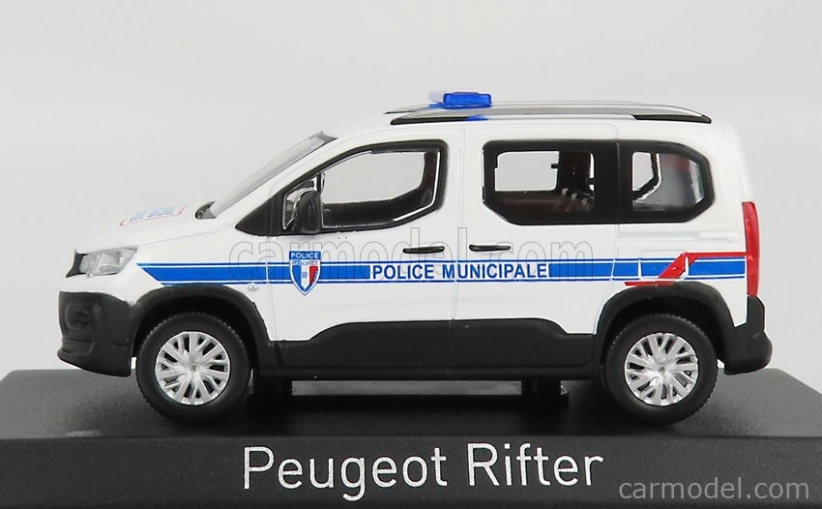 Norev Peugeot Rifter Police Municipale 2019 1:43 bielo modrá