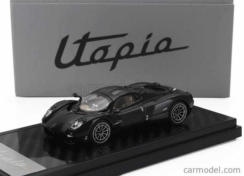 Lcd-model Pagani Utopia 2022 1:64 Černý Karbon