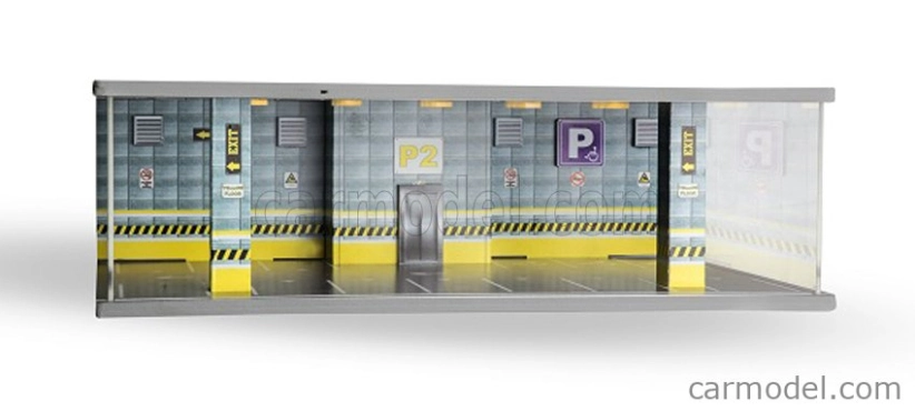 Atlantic Vetrina display box Diorama Parcheggio Secondo Piano - Parking P2 Yellow Floor - Cars Not Included - Lungh.lenght Cm 43.0 X Largh.width Cm 25.0 X Alt.height Cm 14.0 1:64 Různé