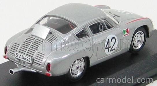 Najlepší model Porsche 356b 1600gs Carrera Gtl Abarth N 42 Targa Florio 1962 Herrmann - Linge 1:43 Strieborná