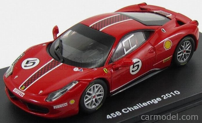 Edicola Ferrari 458 Italia 8c N 5 Challenge 2010 1:43 Rosso Corsa 322 Red