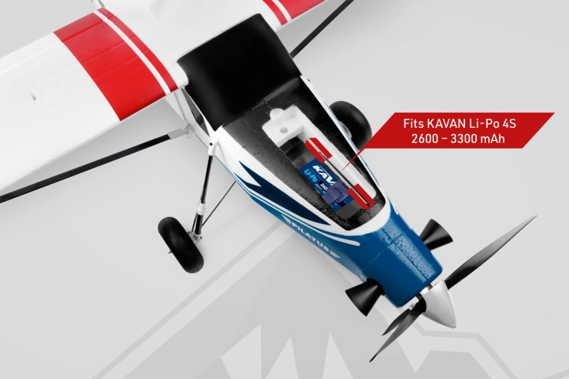 KAVAN Pilatus PC-6 Porter 1500 mm ARF – modrá