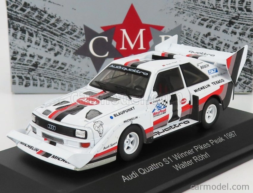 Cmr Audi Quattro Sport S1 E2 N 1 Winner Rally Pikes Peak Hill Climb 1987 W.rohrl 1:43 Žlutá Bílá Červená