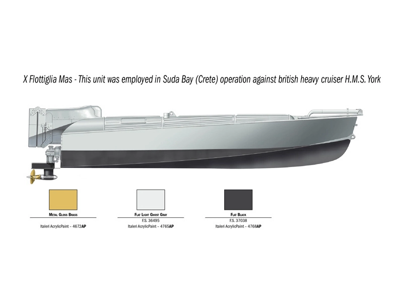 Italeri M.T.M. „Barchino“ with crew (1:35)