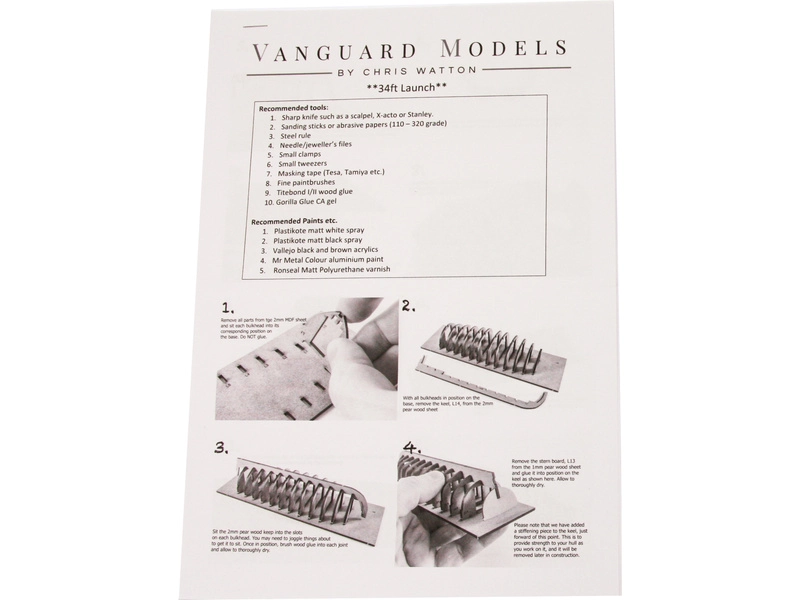 Vanguard Models Spúšťací čln 34" 1:64