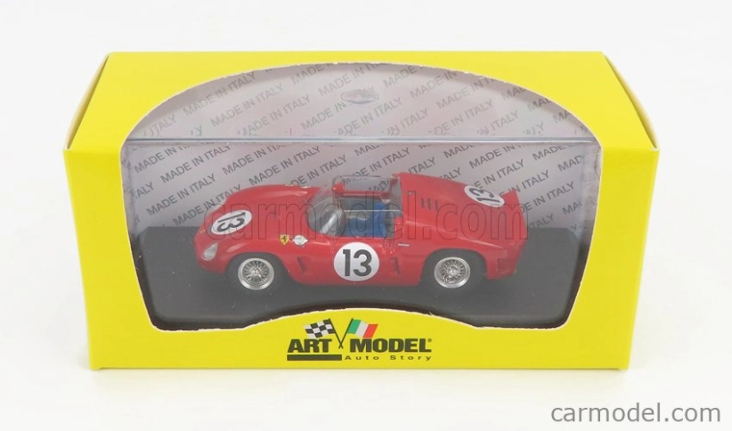 Art-model Ferrari 246sp Dino Spider 2.4l V6 N 13 Test Circuito Di Modena Before 24h Le Mans 1961 R.ginther 1:43 Červená