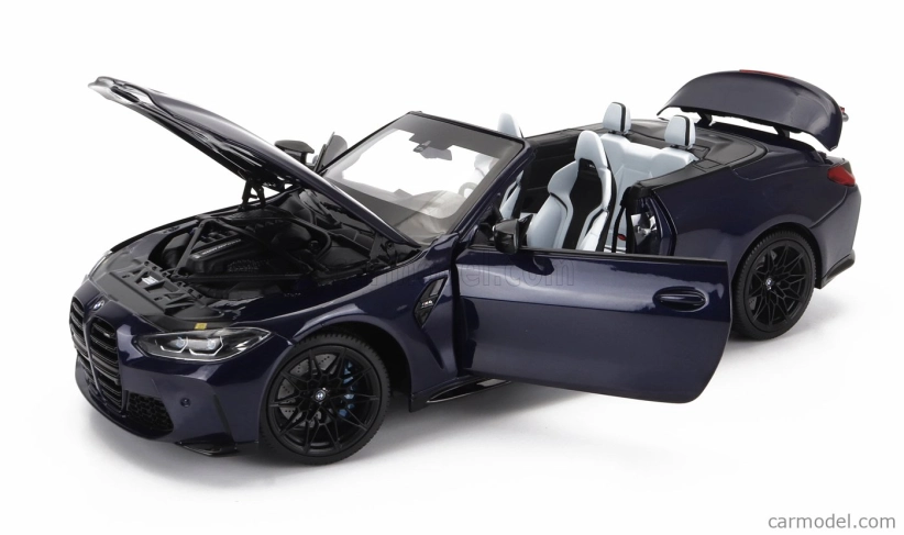 Minichamps BMW radu 4 M4 (g83) Cabriolet 2020 1:18 Modrá