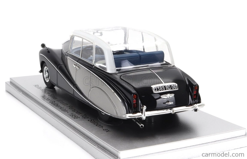 Kess-model Rolls royce Silver Wraith Perspex Top Saloon 1956 - Ex Nubar Gulbenkian 1:43 Modrá Stříbrná