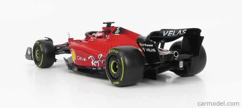 Bburago Ferrari F1-75 Scuderia Ferrari N 16 Season 2022 Charles Leclerc 1:18, červená
