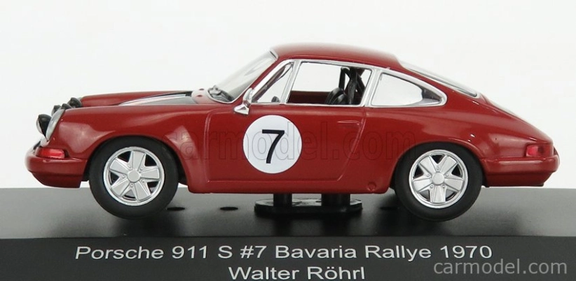 Cmr Porsche 911s N 7 Rally Bavaria 1970 W.rohrl 1:43 Bordeaux Black