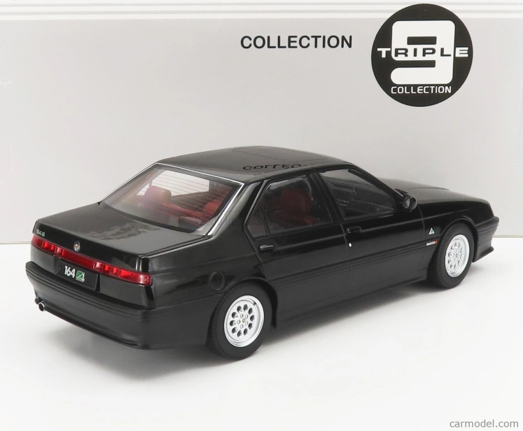 Triple9 Alfa romeo 164 Q4 1994 - Tmavo červený interiér 1:18 čierna