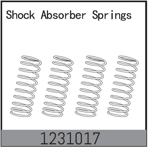 1231017 - Shock Absorber Springs (4) - CR3.4eco