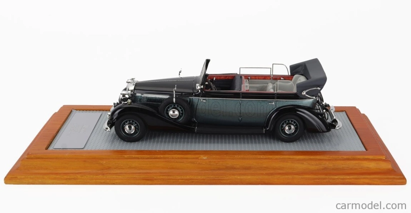 Ilario-model Horch 951a Pullman Original Car Cabriolet Open 1938 1:43 Černá Zelená Met