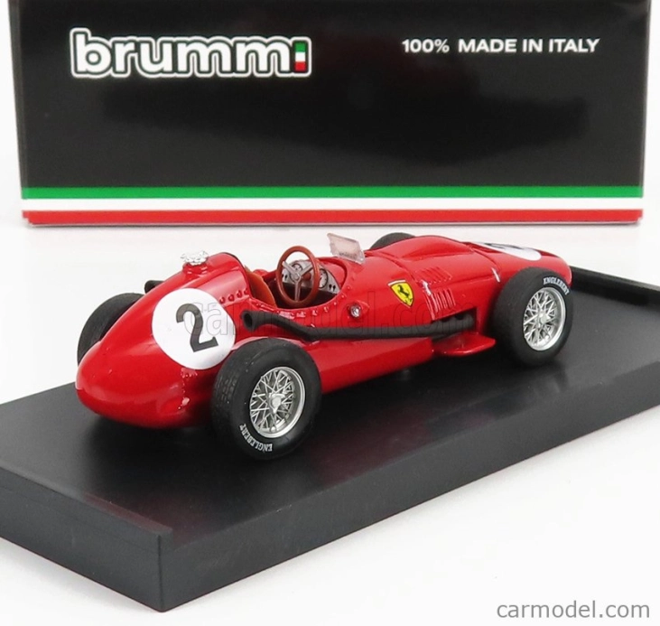 Brumm Ferrari F1 Dino 246 N 2 2nd British Gp Mike Hawthorn 1958 Majster sveta 1:43 Červená