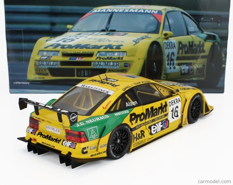 Werk83 Opel Calibra V6 4x4 Team Opel Zakspeed N 16 Itc Season 1996 Uwe Alzen 1:18 Žlutá Zelená